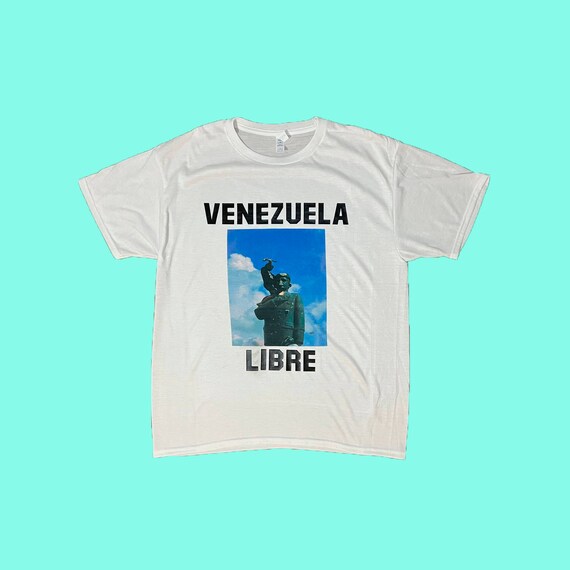 Venezuela Libre Camisa - T-Shirt con Estatua Caída