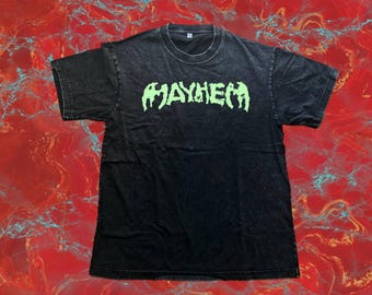 MAYHEM - Oversized T-shirt Glow in the dark / Flash reflective fan merch