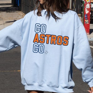 Houston Baseball Shirt, Houston Baseball Crewneck, Houston Vintage, Retro Houston Shirt, Braves Oversized Sweatshirt, Cute Astros Shirt