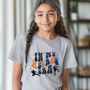 Youth In My Houston Era Shirt, Kids Astros Baseball Shirt, Houston Youth Astros Baseball Shirt,Trendy Tween Baseball Tee, Astros Aesthetic