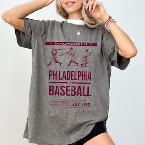 Philly Baseball Shirt, Phils Tee, Trendy Philadelphia Shirt, Philly Baseball Shirt, Philly Oversized Shirt, Philadelphia Apparel