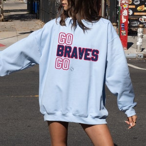 Atlanta Baseball Shirt, Atlanta Baseball Crewneck, Atlanta Vintage, Braves Oversized Sweatshirt, Cute Brave Shirt, Atlanta Game Day
