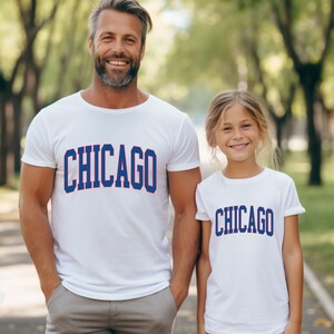 Youth Chicago Baseball Shirt, Kids Chicago Baseball, Matching Chicago Shirt, College Font Baseball, Kids Varsity Font Shirt,