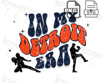 In My Detroit Era, Tigers png, Detroit baseball png, Detroit baseball, Tigers baseball design, baseball svg, baseball sublimation, Tiger svg