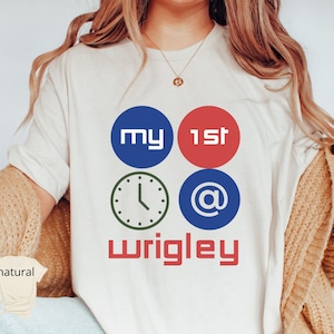 Chicago Baseball Shirt, First Wrigley Trip, 1st Cubs Game Shirt, Chicago Baseball Apparel, Chicago Aesthetic, Chicago Oversized Shirt