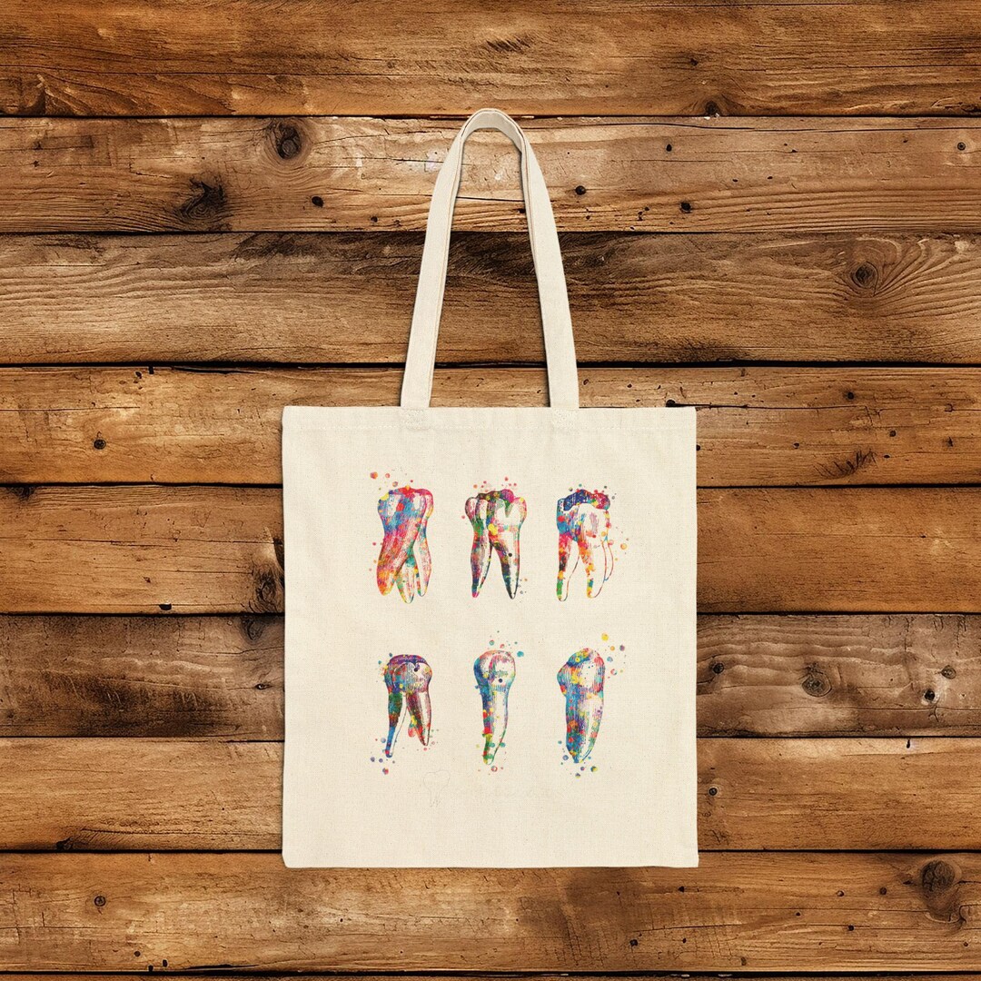 Tooth Dentistry Dentist Dental Pattern Print Crossbody Bags