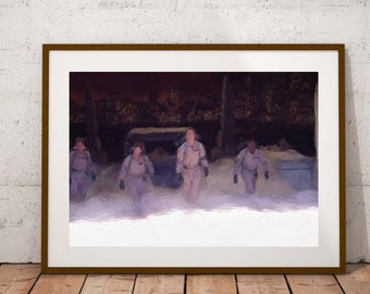 Ghostbusters-Kunstdrucke, 1984, Frozen Empire, Bill Murray, Ecto-1, Ghost Busters-Kunst, Gozer