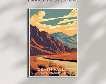 Vintage Death Valley National Park Poster, Printable Wall Art (Digital Print)