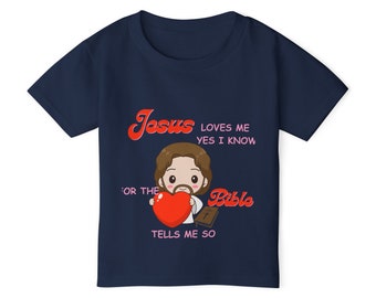 Jesus Loves Me Heavy Cotton™ Toddler T-shirt
