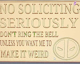 Deadpool Door Sign STL