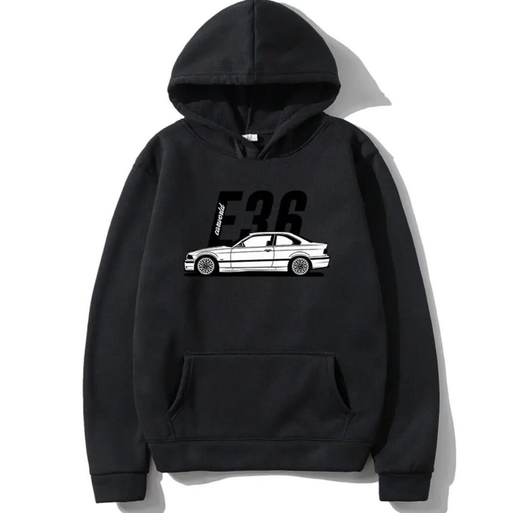 Bmwhoodie Mit BMW E36 Grafik. Das Perfekte Geschenk Für Alle Bmwliebhaber Und Liebhaberinnen
