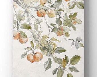 Vintage Apple Tree Sketch: Rustic Botanical Art (Digital Download)