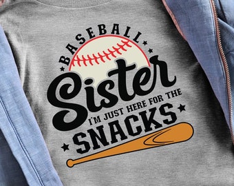 Baseball Sister & Brother Shirt | Baseball Brother Kids Shirt | Matching Sibling Baseball T-shirt