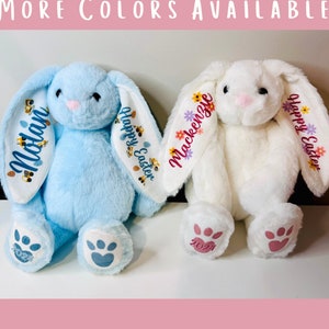Personalized Easter Bunny | Custom Easter Bunny | Kids Name Bunny | Monogrammed Easter Gift | Custom Bunny with Name | My First Easter Bunny