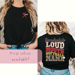 Softball Personalized Tee | Customized Softball T-shirt