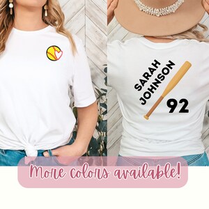 Softball Personalized Tee | Customized Softball T-shirt