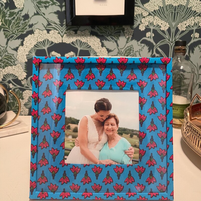 Fabric Embellished Handmade Photo Frame (8 x 6 in) 53