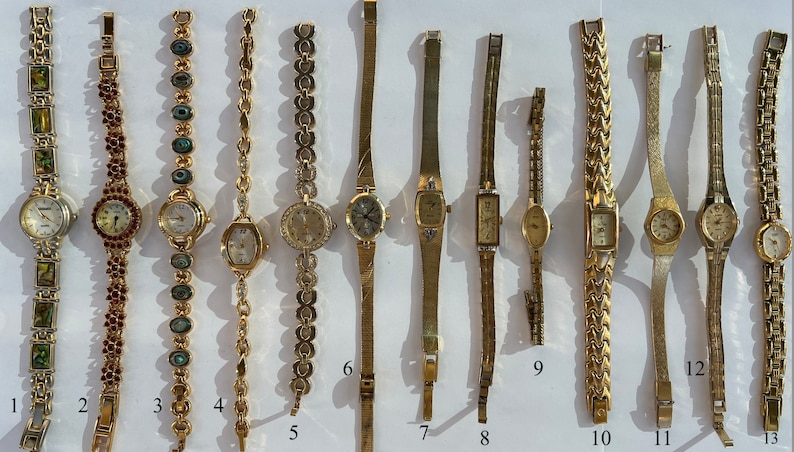 Vintage Gold Watches, Gold Watches, Women's watches zdjęcie 7