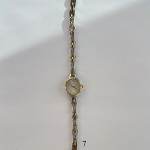 montres vintage en argent et or, montres bicolores, montres pour femmes image 5