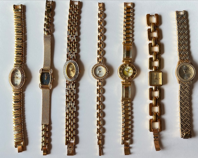 Vintage Gold Uhren, Gold Uhren Bild 1
