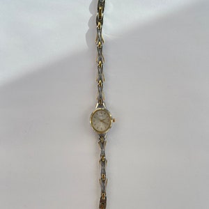 montres vintage en argent et or, montres bicolores, montres pour femmes image 2