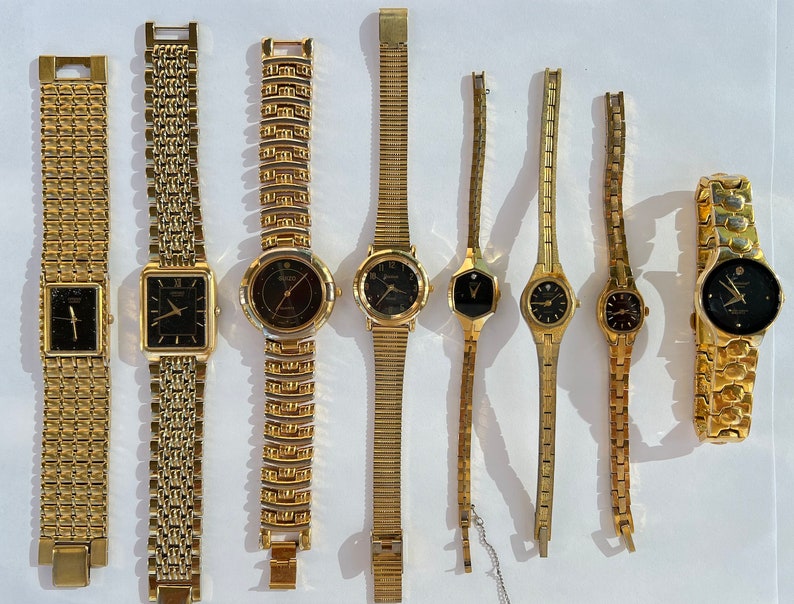 Vintage Gold Uhren, Gold Uhren, Damenuhren Bild 2