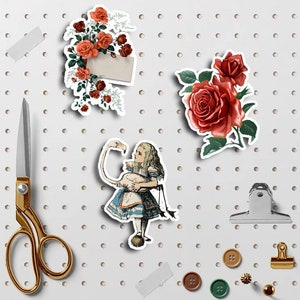 Naklejki Strange Alice DIY Tworzenie kartek Rzemiosło Obudowa telefonu Dekoracja Album Materiał do pamiętnika Naklejka