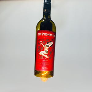 Custom wine bottle pendent light