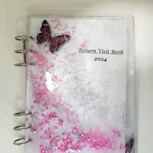2024 Luxury Resin Handcrafted Return Visit Notebook with Multipurpose Envelope and Pen image 1