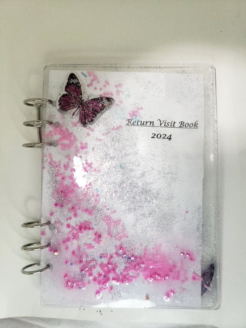 2024 Luxury Resin Handcrafted Return Visit Notebook with Multipurpose Envelope and Pen image 1