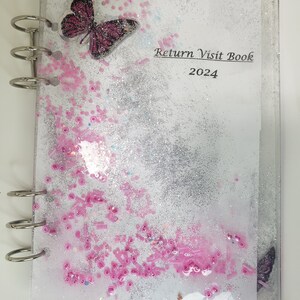 2024 Luxury Resin Handcrafted Return Visit Notebook with Multipurpose Envelope and Pen image 3