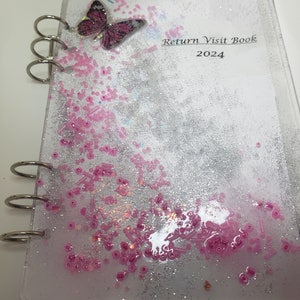 2024 Luxury Resin Handcrafted Return Visit Notebook with Multipurpose Envelope and Pen image 2