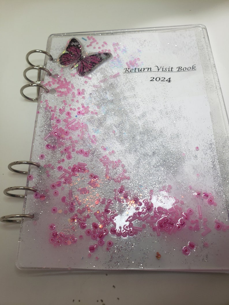 2024 Luxury Resin Handcrafted Return Visit Notebook with Multipurpose Envelope and Pen image 2