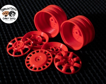 WPL D12 Tamiya M Chassis Deep Dish Style Rims (5mm Hex)