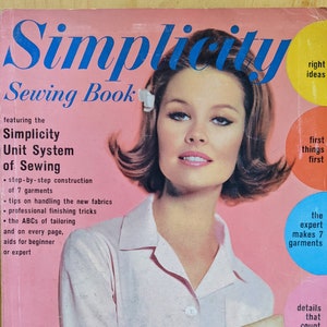 Simplicity Sewing Book - 1965 Edition - Instructional Guidebook for 19 – In  The Vintage Kitchen Shop