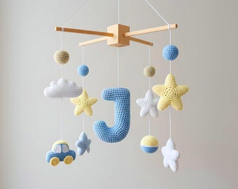 Personalized Baby Mobile, Custom Baby Name Mobile, Personalized Mobile, Autumn Baby Shower, Baby Announcement Gift, Newborn Gift