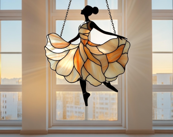 Ballet Dancer ACRYLIC Window Hanging, Dancer Window Hanging, Ballet Lovers Gift, Home Decor, Office Decor, Mom Gift
