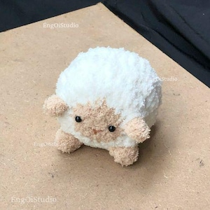Baby Sheep Crochet Pattern, Little Fluffy Sheep PDF, Hadmade Little Sheep, Digital Product, Gift for your Animal Lovers, DIY Cute Sheep