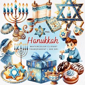 Chanoeka-clipart, joodse clipart-png, chanoekageschenken, menora, dreidels, joodse feestdag, Davidster, dreidel, vakantie-png, afdrukbaar