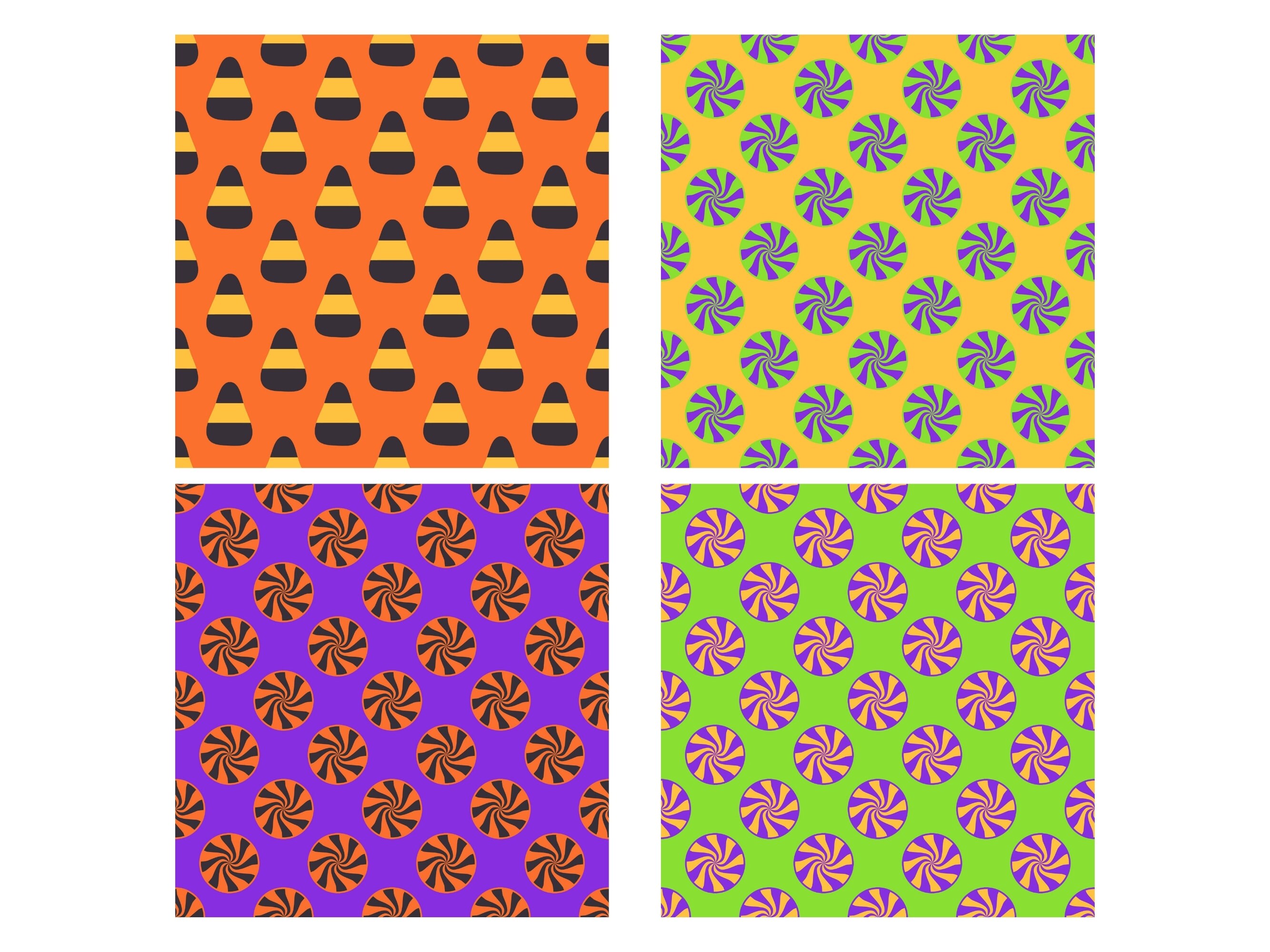 Halloween Candy Digital Paper Seamless Pattern Digital Backgrounds - Etsy