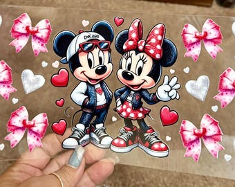 Envoltura UV de Mickey, Minnie y lazos