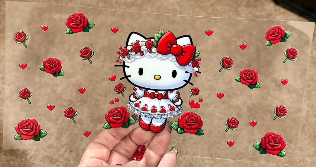 Hello Kitty Roses & Hearts UV Wrap - Etsy