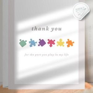 THANK YOU CARD | A6 Greeting Card | Appreciation Card | Mother/Father Figures Appreciation | Mother’s/Father’s Day | Teacher Thank You