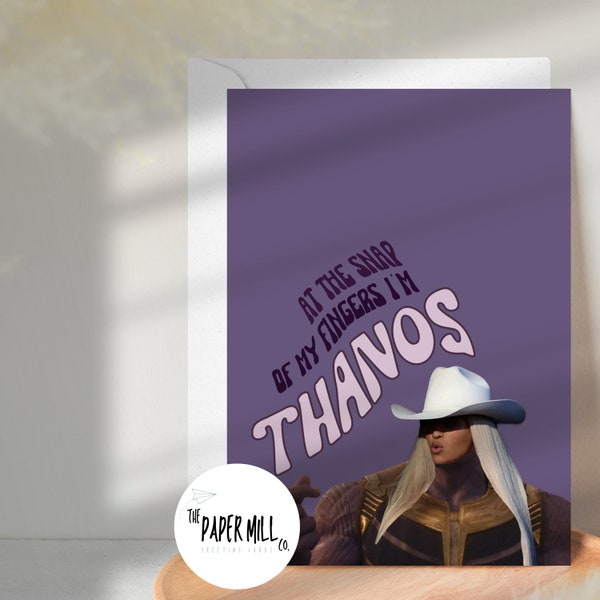 BEY INSPIRED A6 Funny Greeting Card | Cowboy Carter | BeyHive | SPAGHETTII