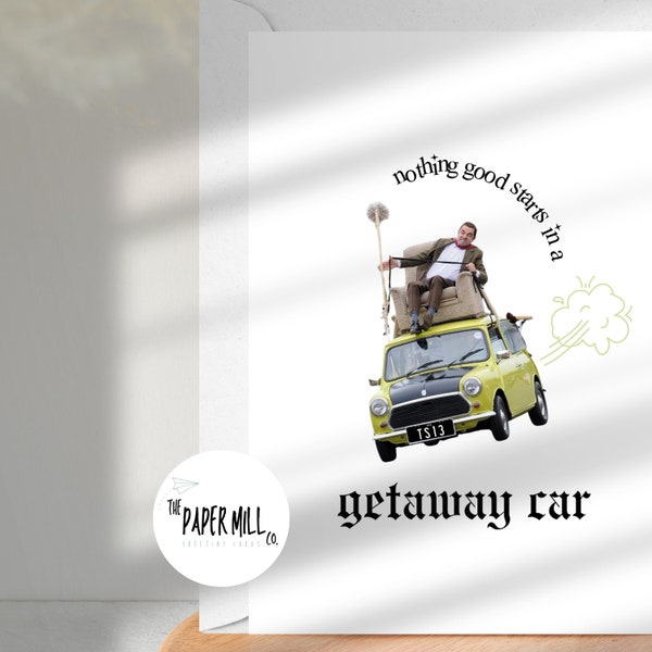 T SWIFT INSPIRED A6 Funny Greeting Card | Getaway Car Lyrics | reputation era