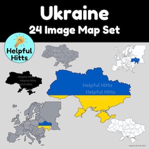 Oekraïne kaart set-illustraties voor leraren, aardrijkskunde, Europese kaart, politieke kaart van Oekraïne, sociale studies, kaart van Europa, Europa- 24 png-afbeeldingen
