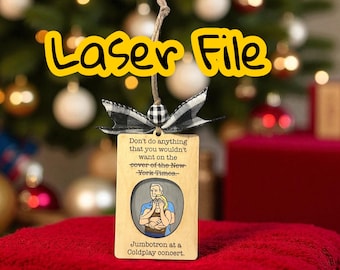 Coldplay Jumbotron Ornament SVG, Laser file, glowforge ready