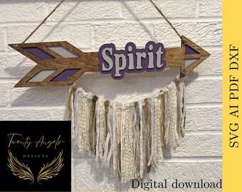 Spirit Boho Style Arrow Laser File