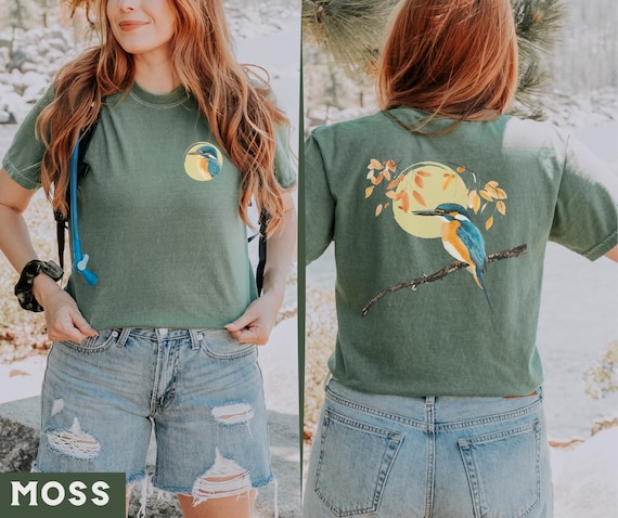 Kingfisher Shirt Vintage Kingfisher Graphic Tee, Kingfisher Lover Gift Artistic Animal , Kingfisher T-Shirt Lover, Cute Kingfisher Apparel