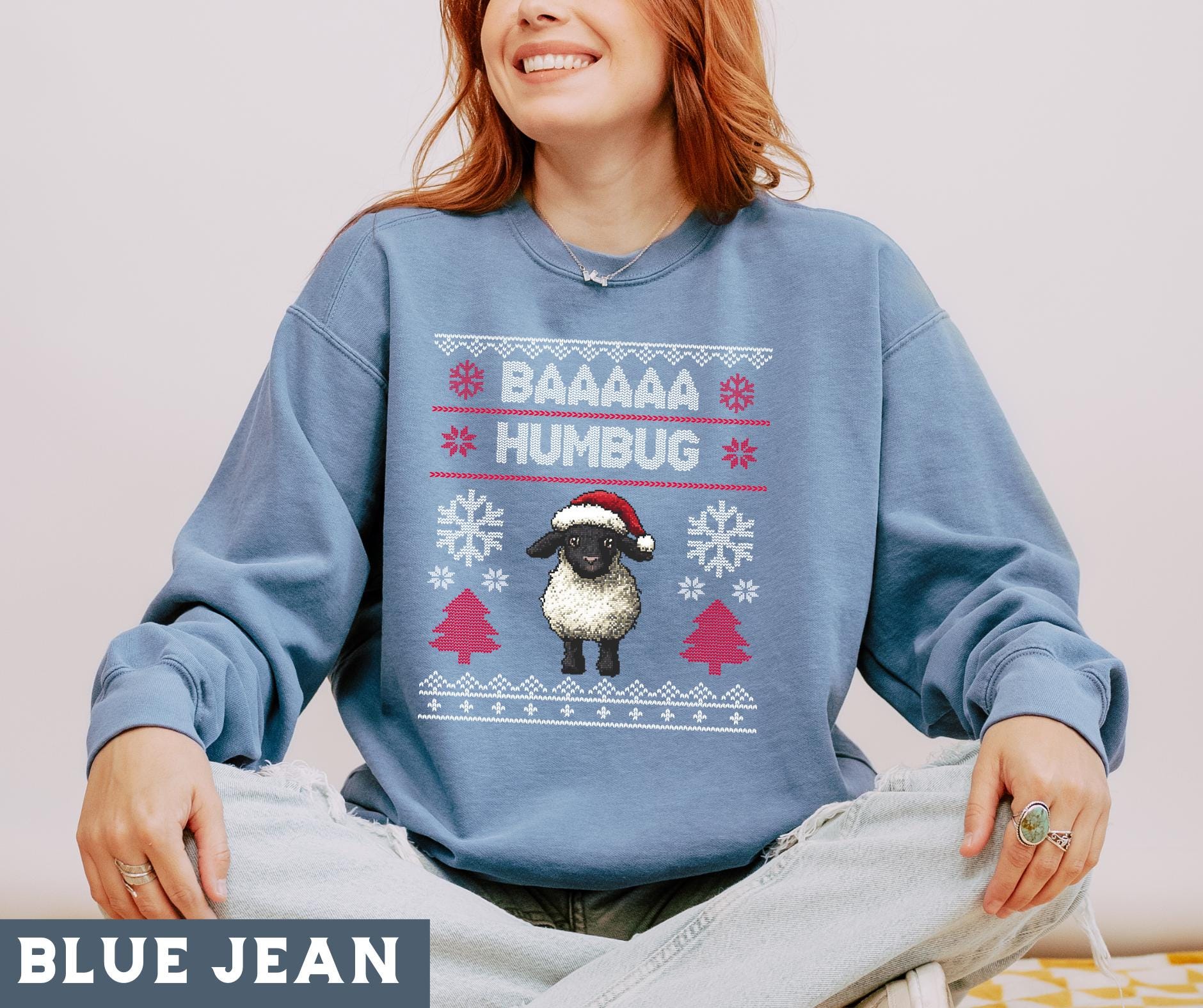 Funny Sheep Christmas Sweater, Sheep Lover Christmas Gift